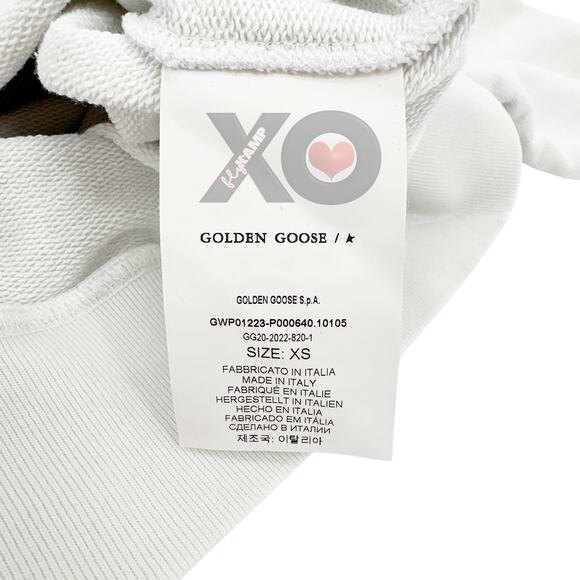 GOLDEN GOOSE Logo Patch Distressed Sweatshirt S - Picture 9 of 13